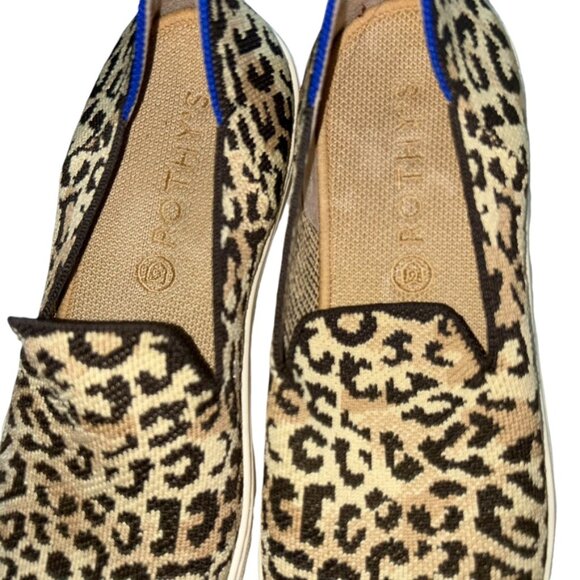 rothys leopard low sneaker as new shoe 9.5 9 1/2 - Picture 9 of 10